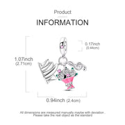 Sydney Opera House Pandora Charm | Music Note Flower Bouquet | Silver Dangle | Australia Travel Souvenir