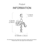 Family DNA Pandora Charm | Infinity Heart Dangle | Science Genetics Jewelry | Love Family Gift