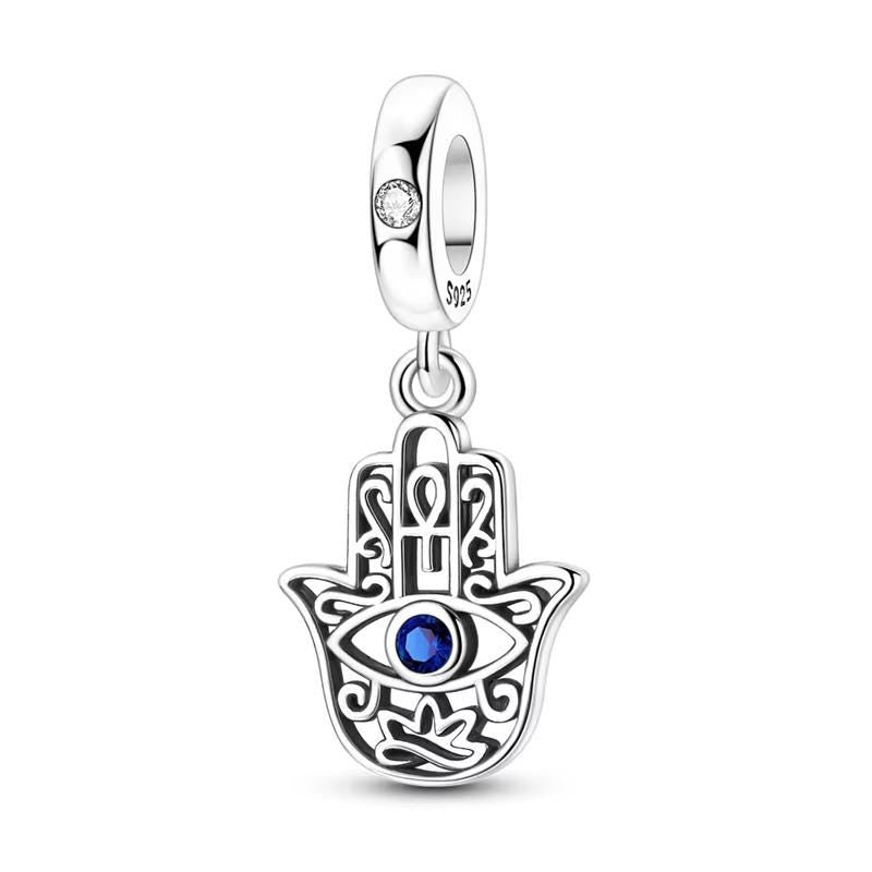 Hamsa Hand 925 sterling silver charm