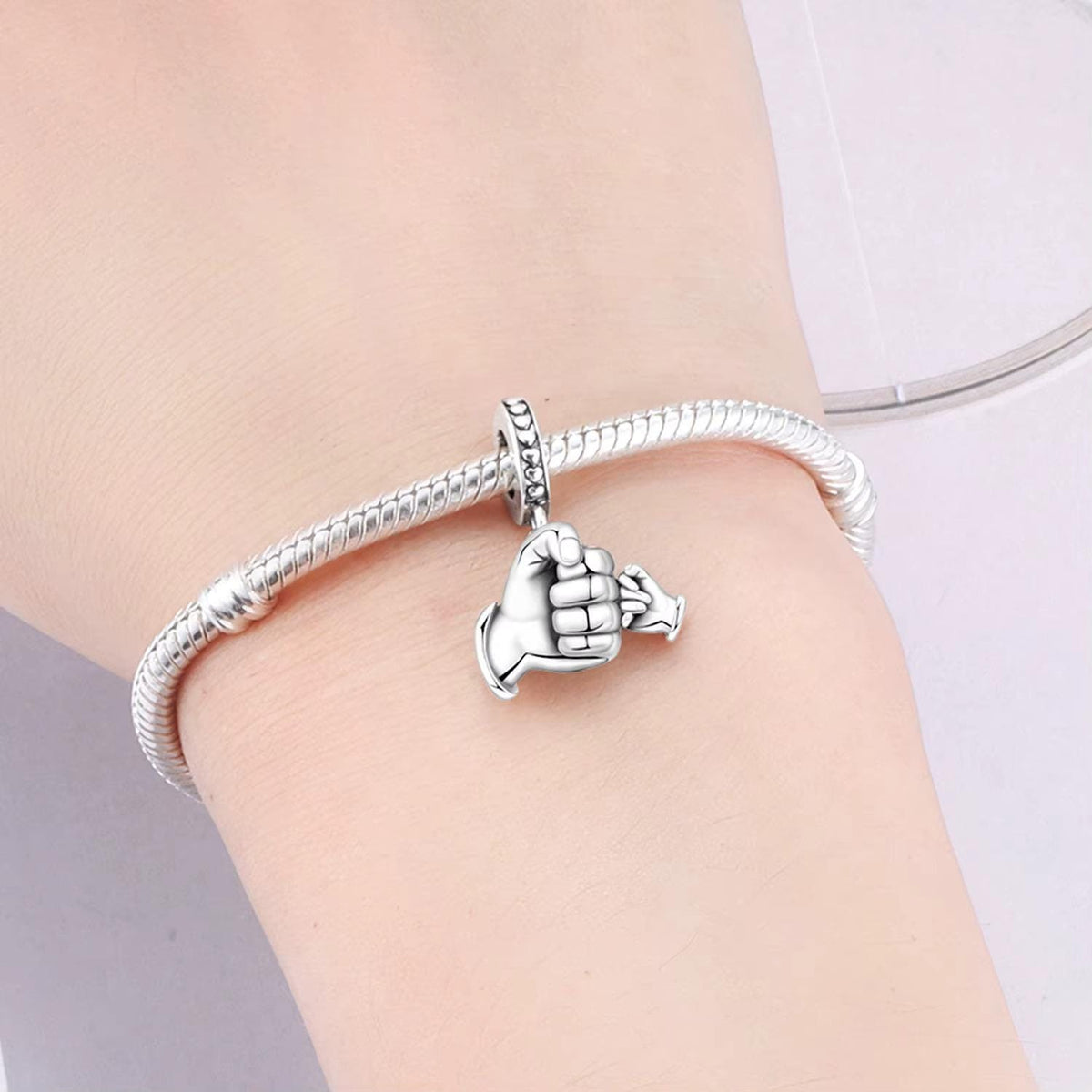 Dad sterling silver charm view 5