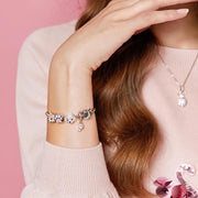 Shiba Inu Pandora Charm | Orange Crystal Pave Dog Bead | Akita Corgi Pet Lover Gift