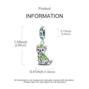 Yorkie Dog St Patrick's Day Pandora Charm | Puppy Dangle | Irish Good Luck Pet Gift