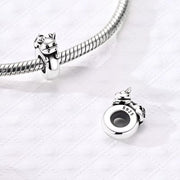 Cow Pandora Charm Stopper | Silicone Grip Bead | Animal Safety Spacer | Non Slip Keeper Jewelry