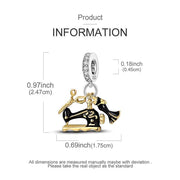Sewing Machine Pandora Charm | Gold Scissors Mannequin | Seamstress Tailor Gift | Fashion Design Jewelry