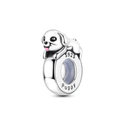 Puppy Dog Pandora Charm Stopper | Silicone Grip Bead | Pet Lover Safety Spacer Jewelry