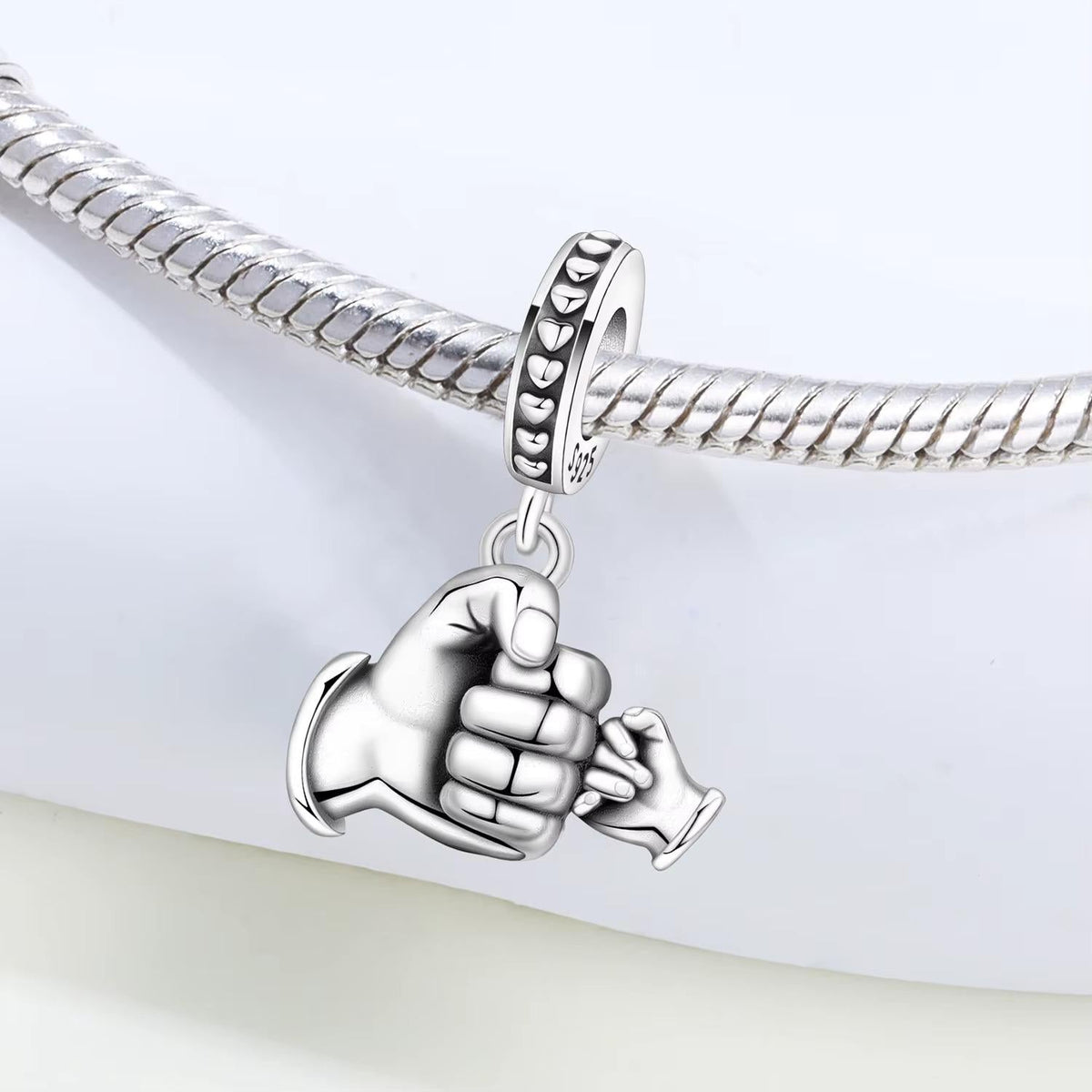 Dad sterling silver charm view 7