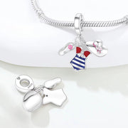 Summer Beach Pandora Charm | Swimsuit Flip Flop Hat Dangle | Nautical Travel Gift