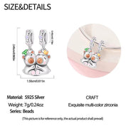 Capybara Couple Pandora Charm | Magnetic Split Kissing Dangle | BFF Love Gift