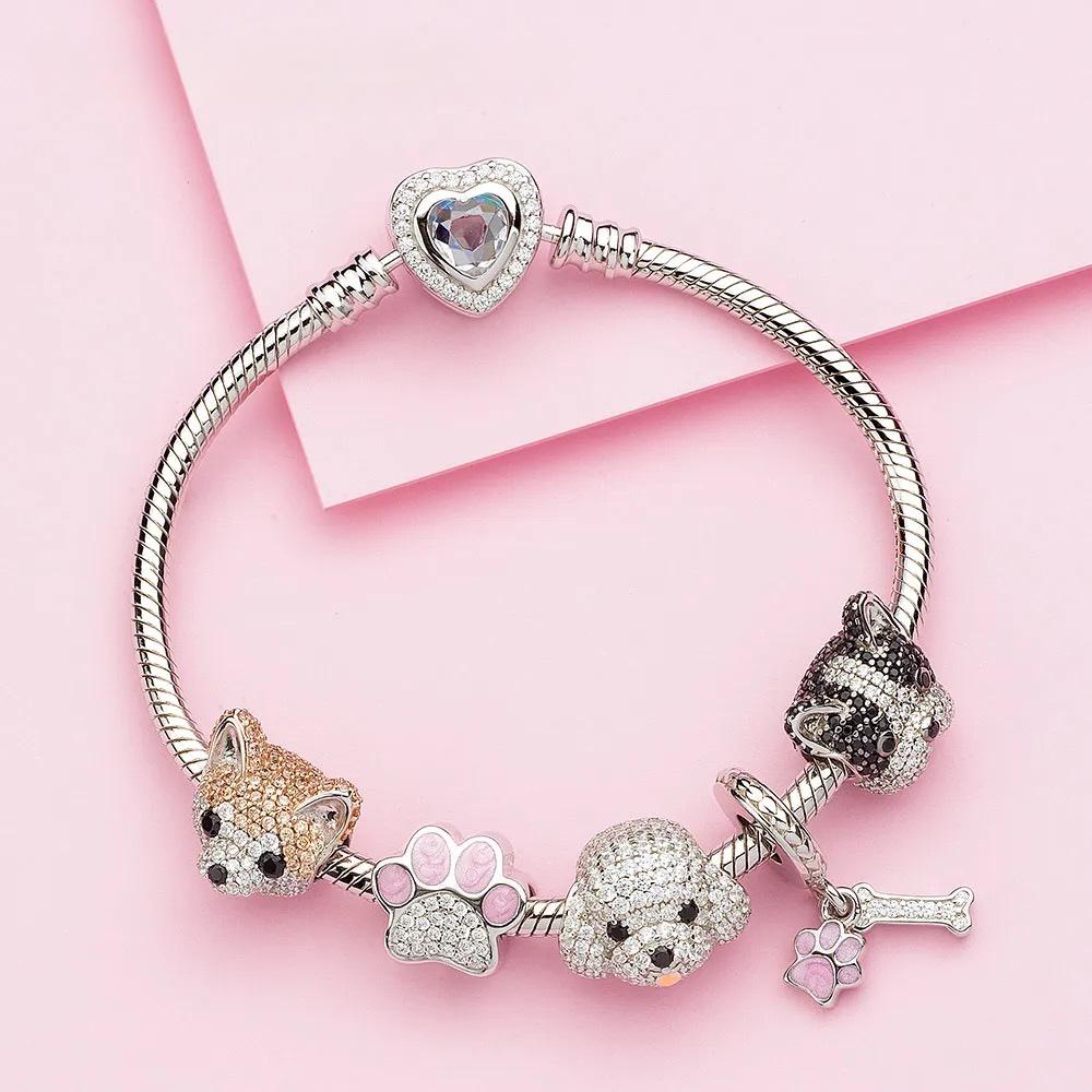 Shiba Inu Dog sterling silver charm view 7