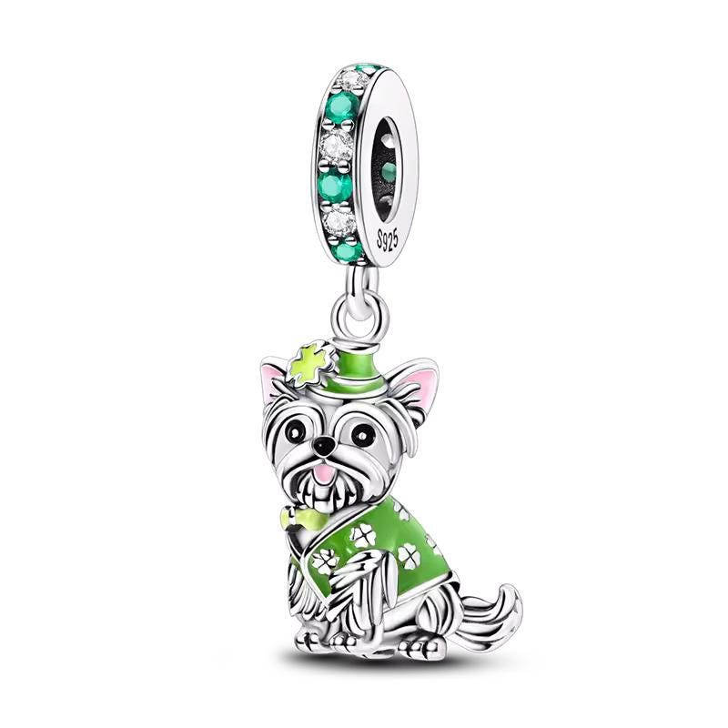Yorkie Dog 925 sterling silver charm