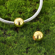 Gold Basketball Pandora Charm | Sport Ball Bead | Athlete Gift | Team Mom Jewelry