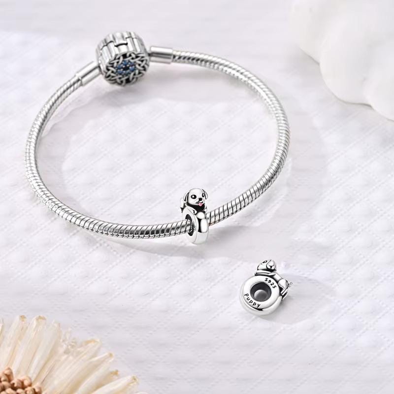 Puppy Dog sterling silver charm view 7