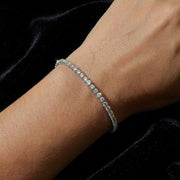 Moissanite Tennis Bracelet | Sterling Silver 925 | Rose Gold | 2mm 3mm 4mm Certified Luxury Gift
