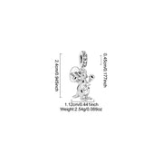 Mom Strength Pandora Charm | Boxing Kangaroo Dangle | Silver Mother Baby Joey Gift