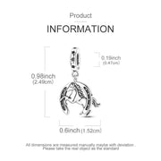 Horse Horseshoe Pandora Charm | Silver Pony Dangle | Equestrian Lucky Amulet | Western Cowgirl Gift