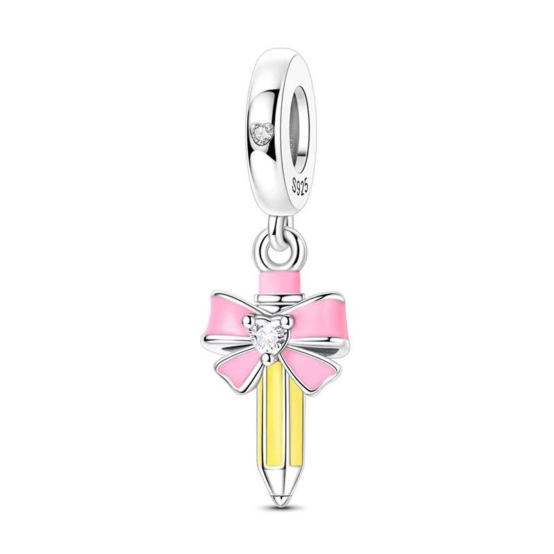 Pencil 925 sterling silver charm