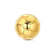 Gold Soccer Ball Pandora Charm | Football Bead | 14k Plated Athlete Gift | World Cup Jewelry