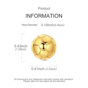 Gold Soccer Ball Pandora Charm | Football Bead | 14k Plated Athlete Gift | World Cup Jewelry