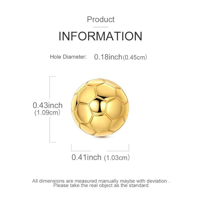 World Cup Soccer Ball sterling silver charm view 5