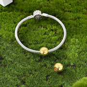 Gold Soccer Ball Pandora Charm | Football Bead | 14k Plated Athlete Gift | World Cup Jewelry