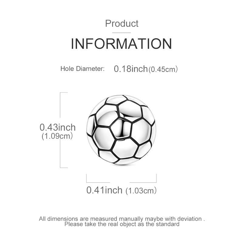 World Cup Soccer Ball sterling silver charm view 5