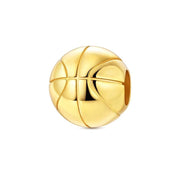 Gold Basketball Pandora Charm | Sport Ball Bead | Athlete Gift | Team Mom Jewelry