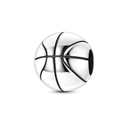 Basketball Pandora Charm | Silver Sport Bead | Athlete Player Gift | Team Mom Jewelry