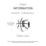 Basketball Pandora Charm | Silver Sport Bead | Athlete Player Gift | Team Mom Jewelry