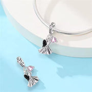 Wedding Couple Bead Fits Pandora Charm Bracelet, Bride Groom Dangle, Silver Marriage Gift