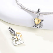 15th Anniversary Bead Fits Pandora Charm Bracelet, Number Fifteen, Silver Dangle, Quinceanera Birthday Gift