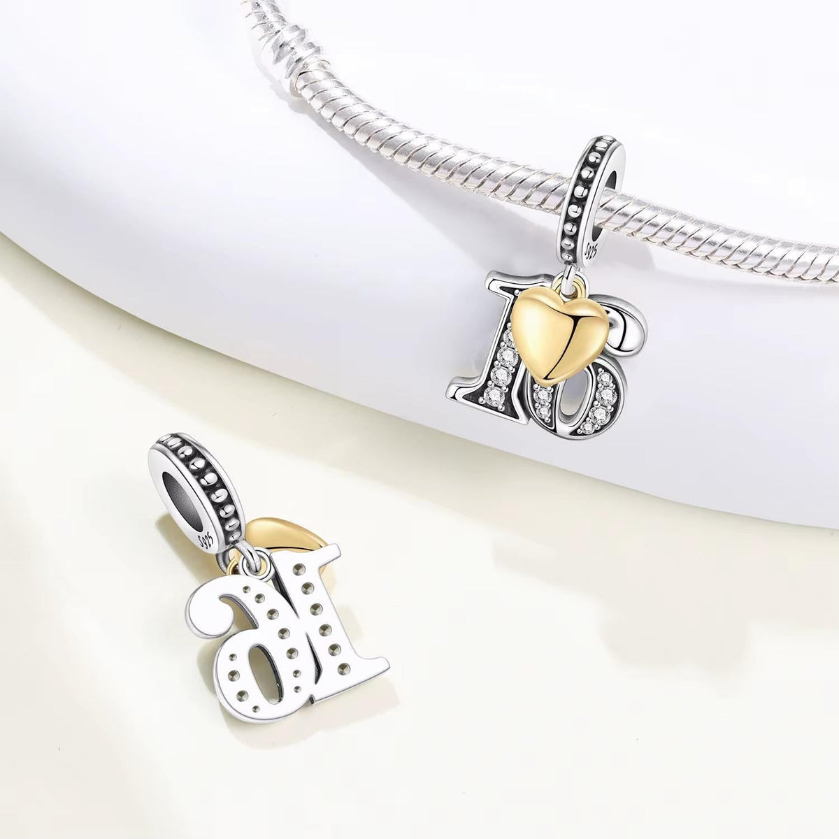 Sweet 16 charm detail view