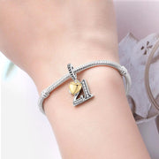21st Birthday Bead Fits Pandora Charm Bracelet, Silver Number Twenty One Dangle, Anniversary Gift