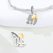 30th Birthday Dangle Fits Pandora Charm Bracelet, Silver Number Forty Bead, Anniversary Gift