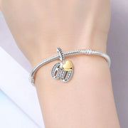 60th Anniversary Bead Fits Pandora Charm Bracelet, Silver Number Sixty Dangle, Birthday Gift