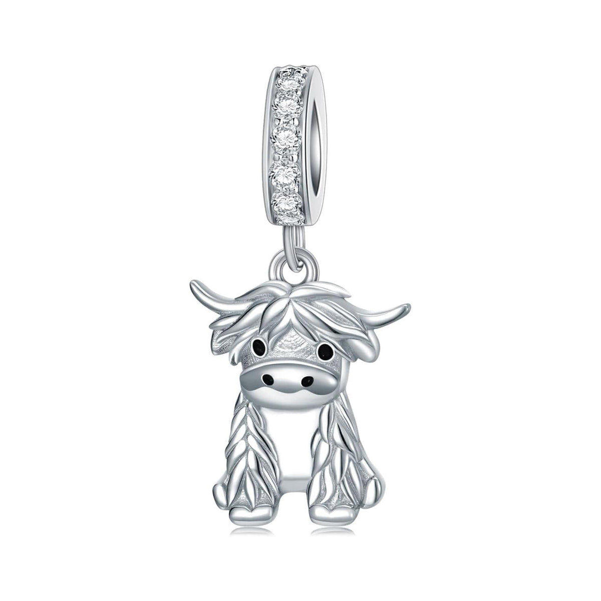 Highland Cow 925 sterling silver charm