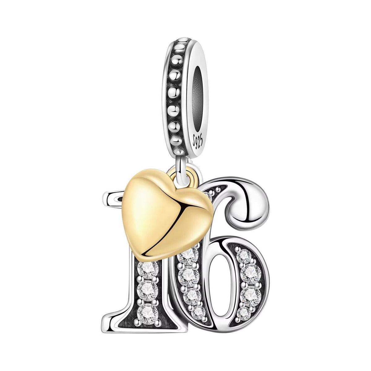 Sweet 16 925 sterling silver charm