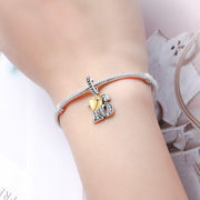 Sweet 16 Bead Fits Pandora Charm Bracelet, Number Sixteen, Silver Dangle, Anniversary Birthday Gift
