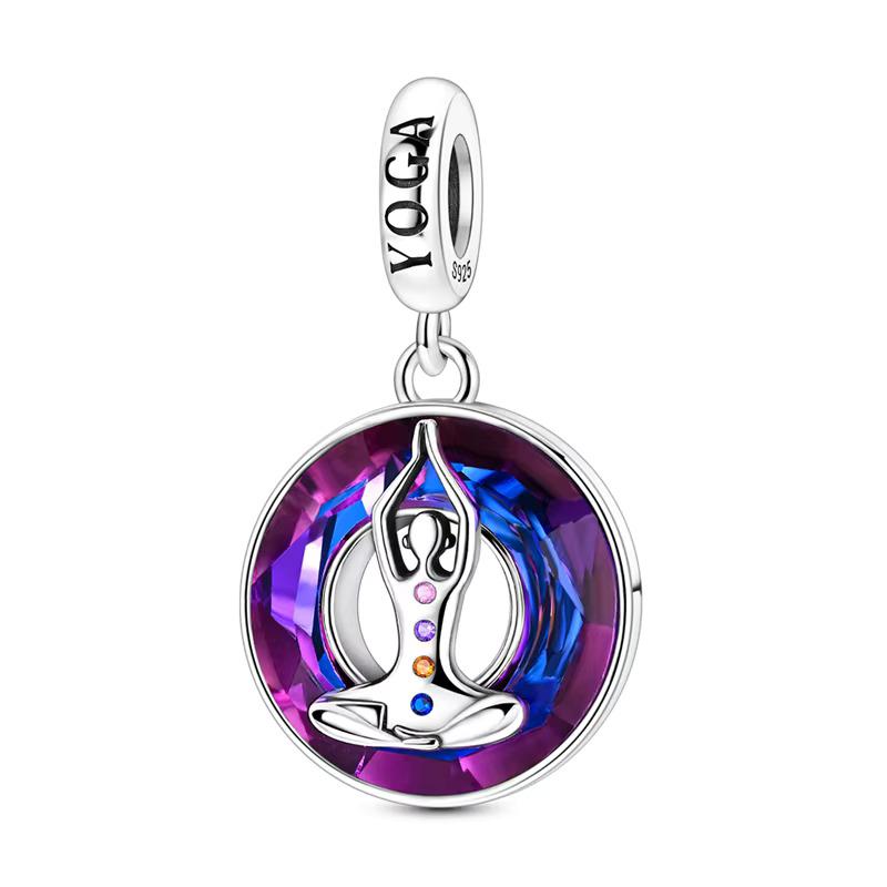 Yoga Chakra 925 sterling silver charm