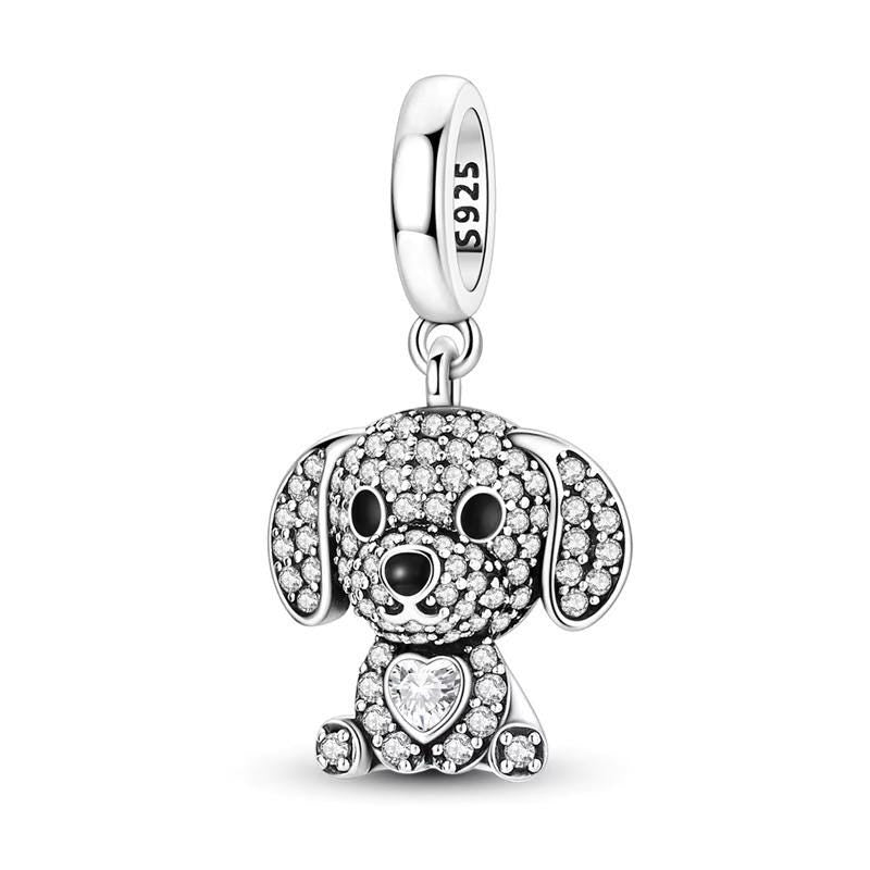 Puppy Dog 925 sterling silver charm