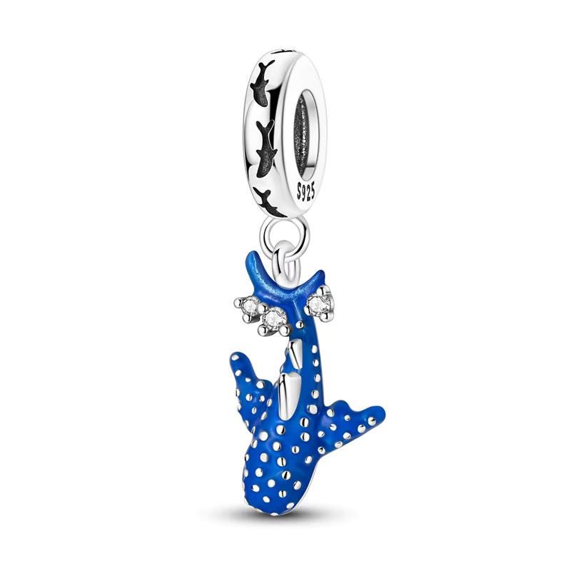 Blue Whale Shark 925 sterling silver charm