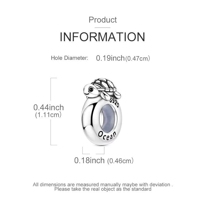 Turtle sterling silver charm view 5