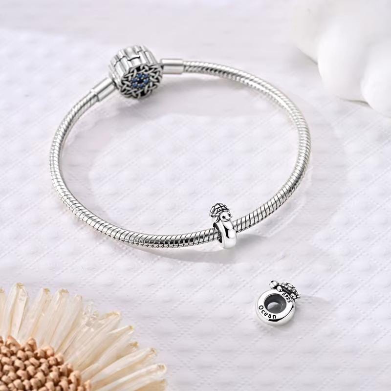 Turtle sterling silver charm view 6