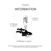 Orca Bead Fits Pandora Charm Bracelet, Mom & Baby Killer Whale, Ocean Animal Jewelry Gift