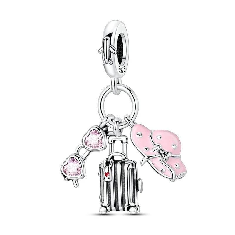Travel Essentials 925 sterling silver charm