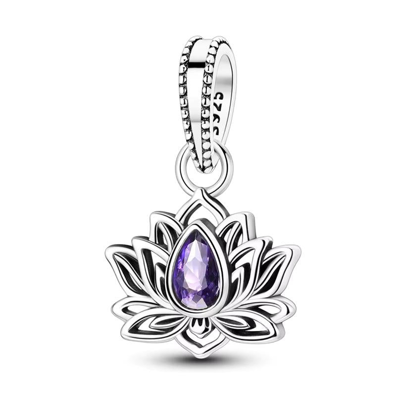 Lotus Flower 925 sterling silver charm