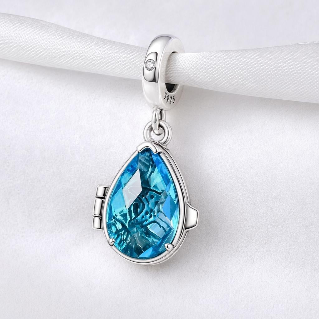 Ocean Locket sterling silver charm alternate view