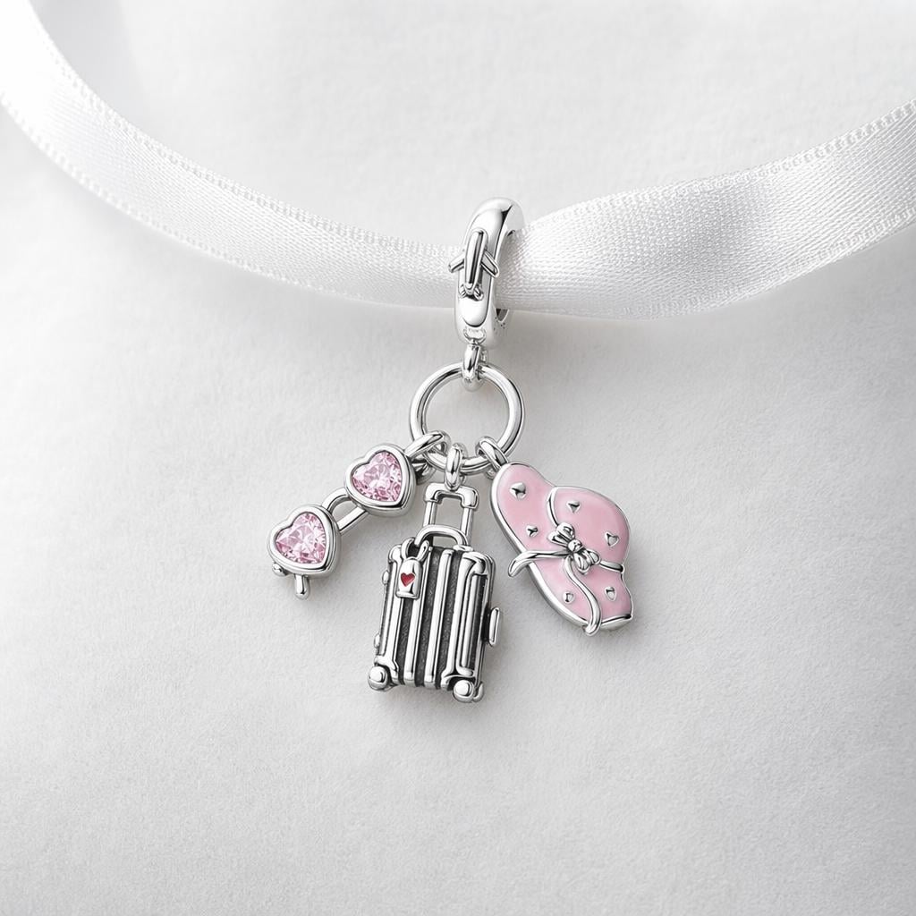 Travel Essentials sterling silver charm alternate view