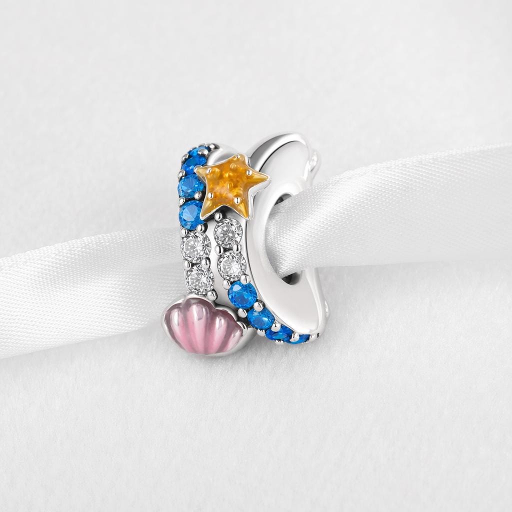 Ocean Starfish sterling silver charm alternate view