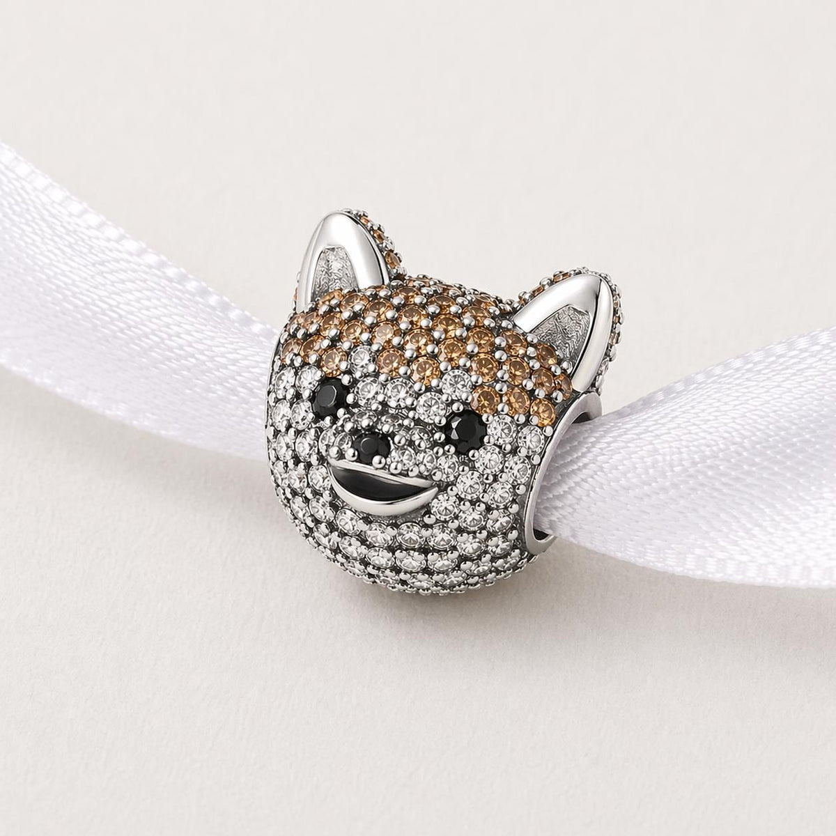 Shiba Inu Dog sterling silver charm alternate view