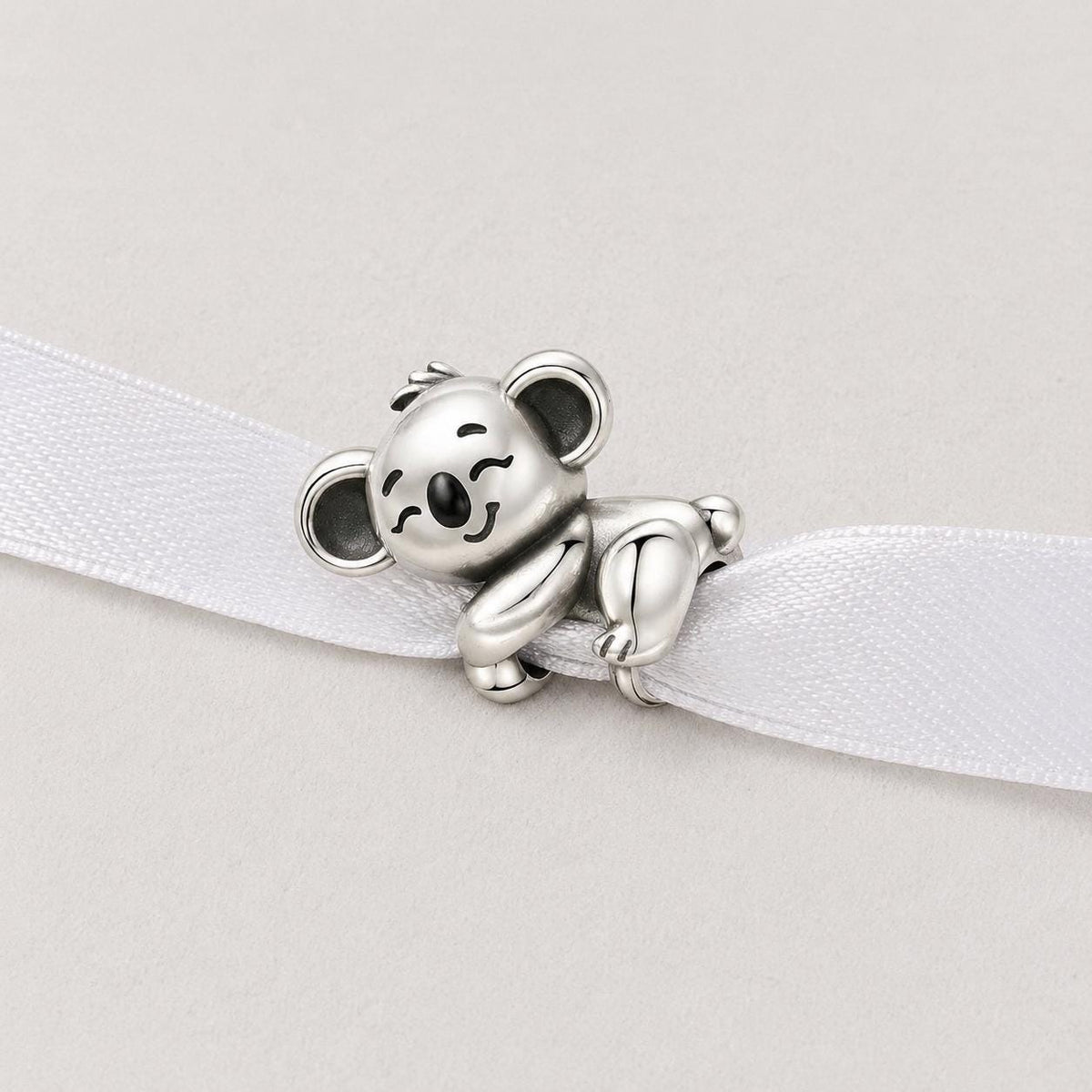 Sleeping Koala sterling silver charm alternate view